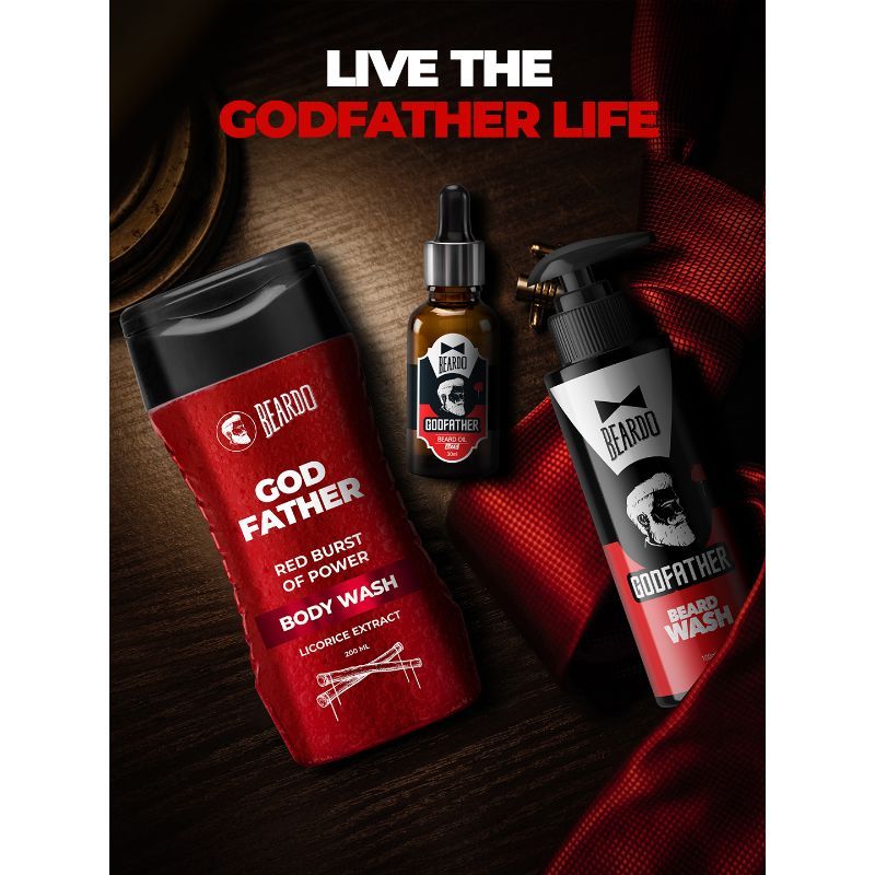 Beardo Godfather Beard and Moustache Oil, NonSticky, Light Beard Oil