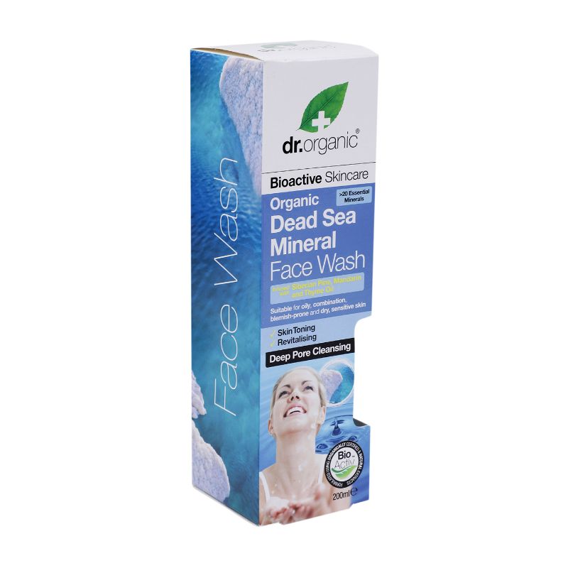 dr organic deep pore cleansing face wash