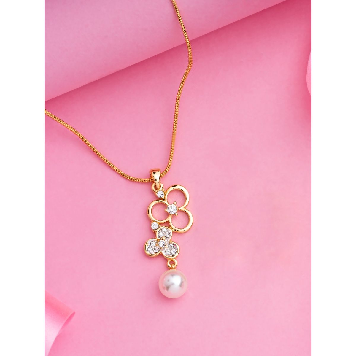 Sterling Silver Pearl Simple Drop Necklace - Ocean's Treasure