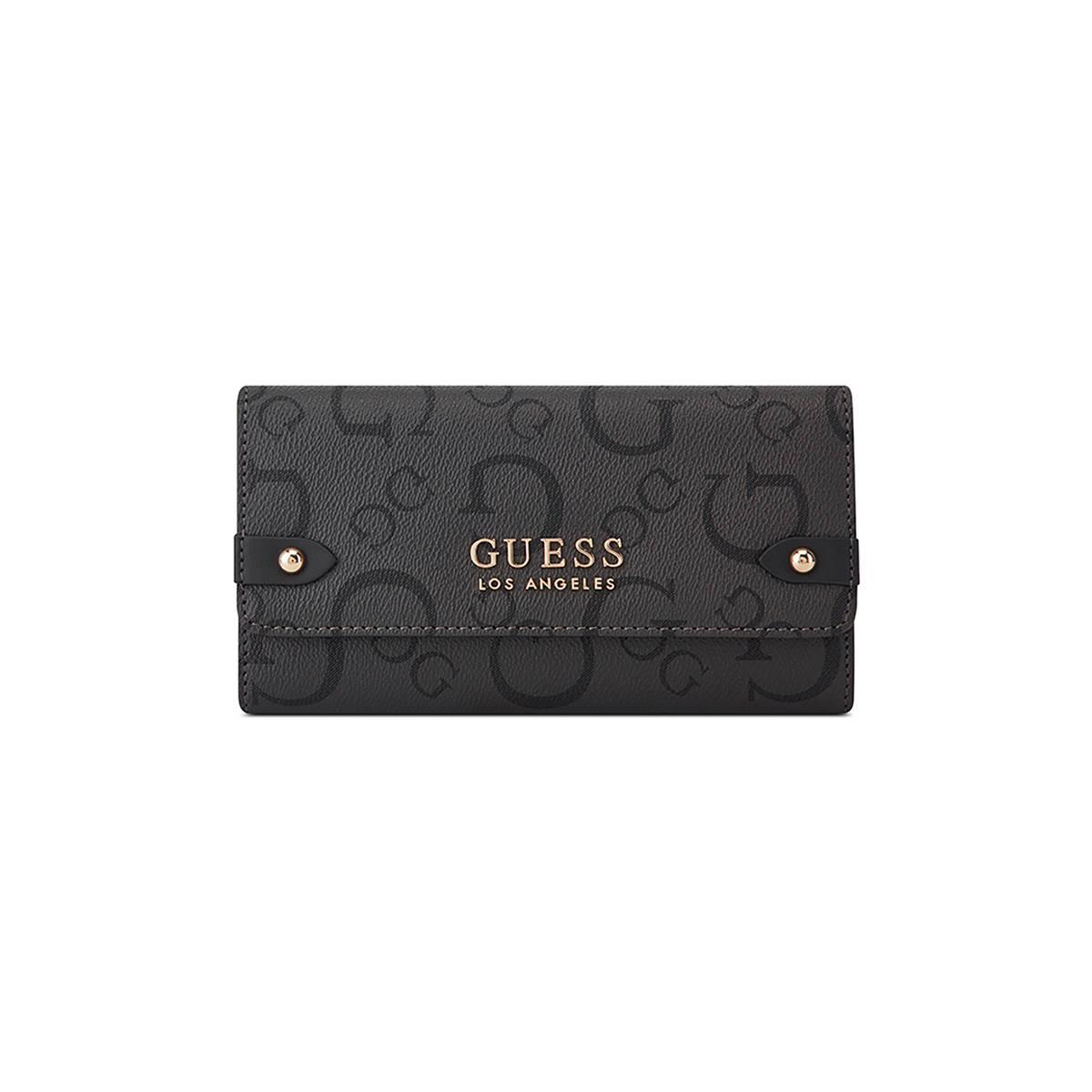 Guess Grey Monogram Delphina Slim Wallet