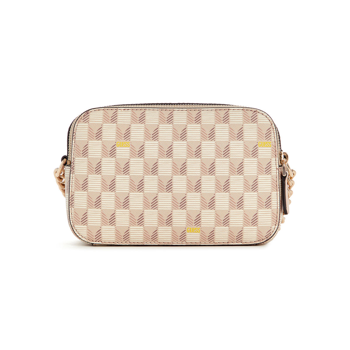 Buy Guess Beige Printed G Wave Camera Crossbody Bag Online