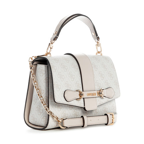 Borsa A Mano GUESS Nolana - Con Patta E Logo, Colore Carbone, Donna