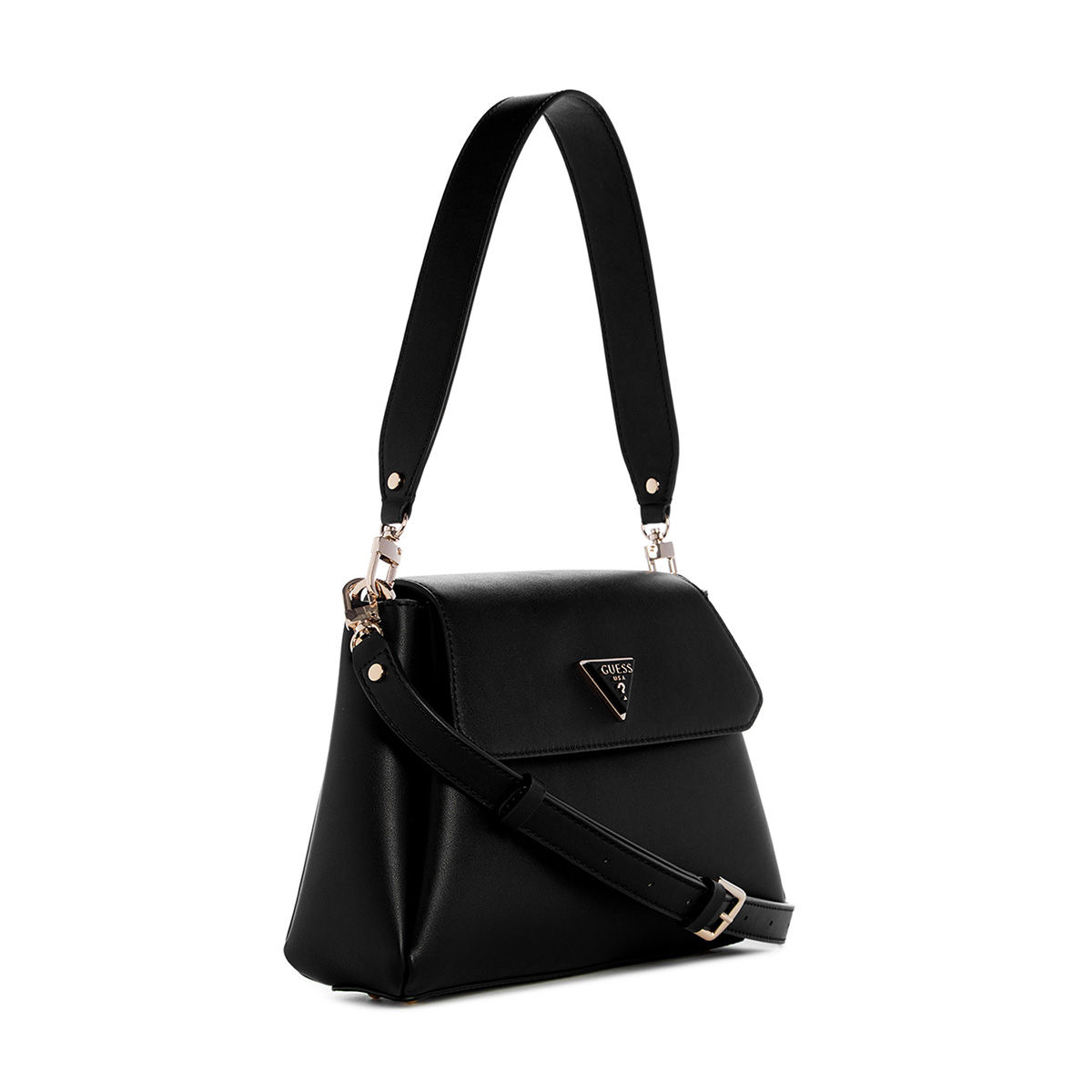 Buy Guess Black Solid Sora Girlfriend Crossbody Bag with Detachable