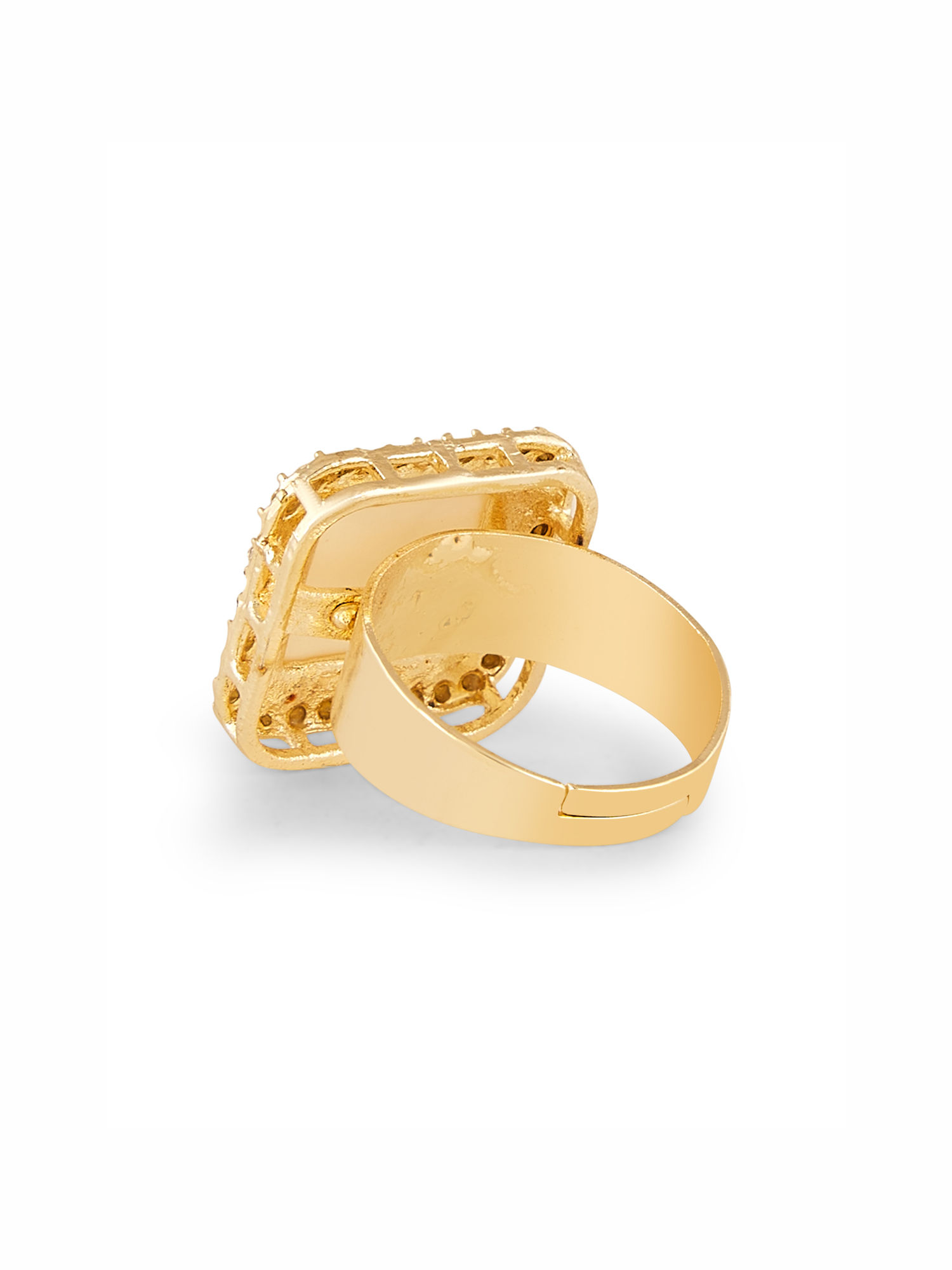 Buy Zaveri Pearls Mint Green Peach Stones Diamonds Choker