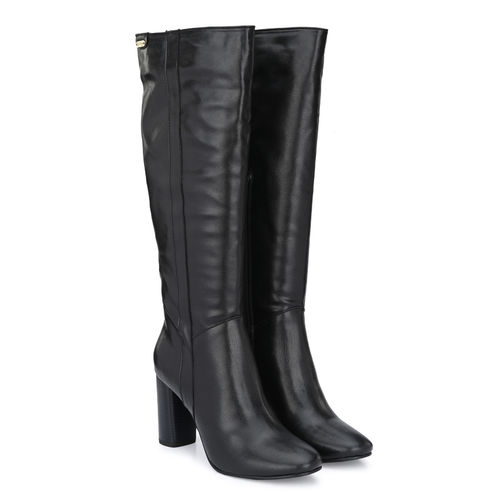 Delize Boots Womens Black Leather Knee High Boots Uk Buy