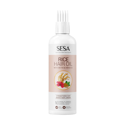 SESA Rice Hair Oil With Methi & Hibiscus For Long & Strong Hair, 100%  Natural - No Mineral Oil: Buy SESA Rice Hair Oil With Methi & Hibiscus For  Long & Strong