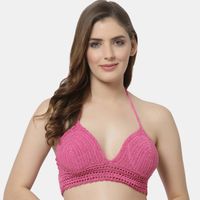 Buy Velvery Handcrafted Front Tie Beachwear Bra-Multicolored at Rs.999  online