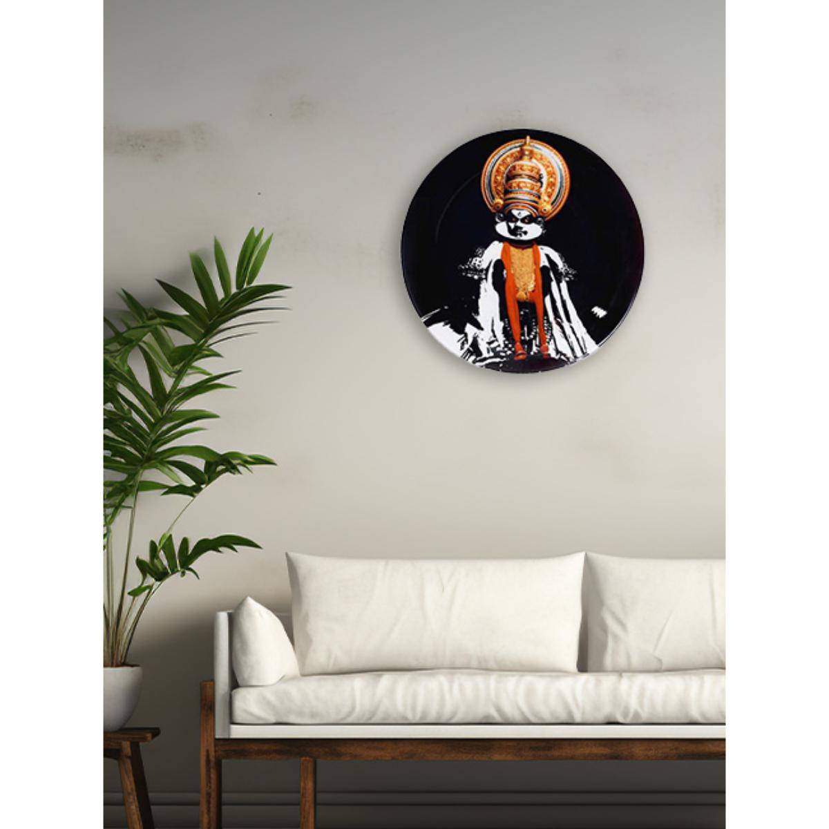 KOLOROBIA Premium Wall Plate For Home & Decor In Dances Of India - Kathakali Design