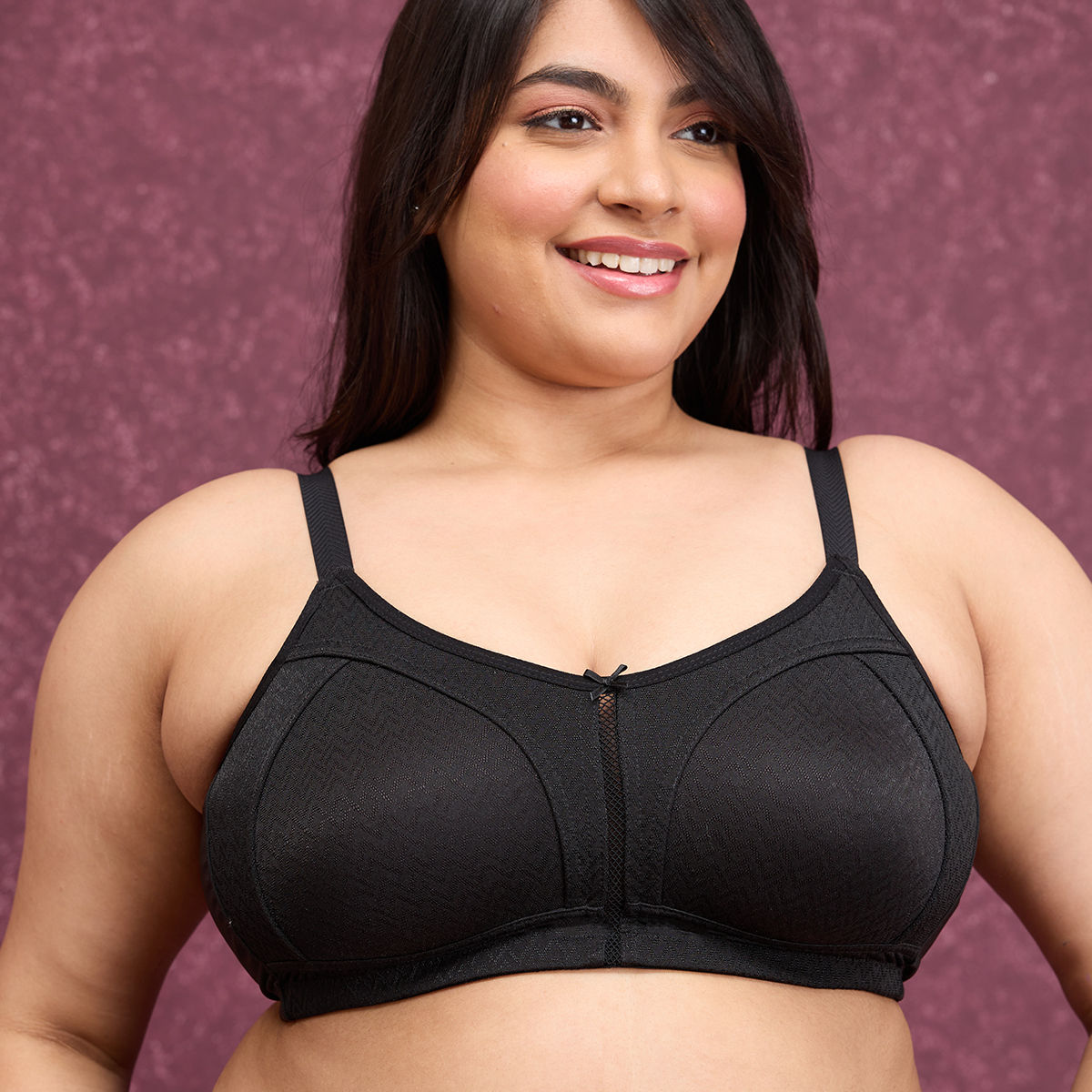 Buy Nykd by Nykaa Luxe Jacquard M-frame Bra - Blue Nyb232 online