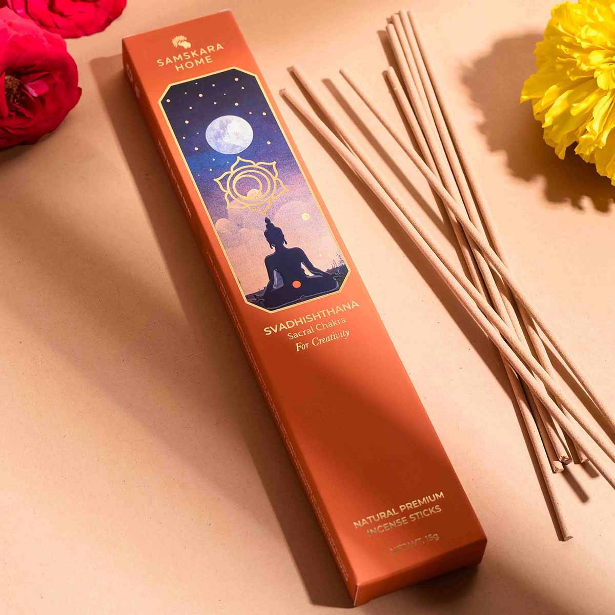 Samskara Home Svadhishtana Sacral Chakra Incense Stick Packet
