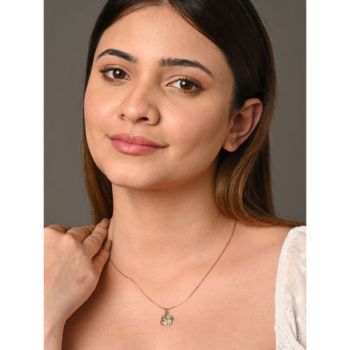 Buy CLARA 925 Silver Rose Gold Plated Swiss Zirconia Hermosa