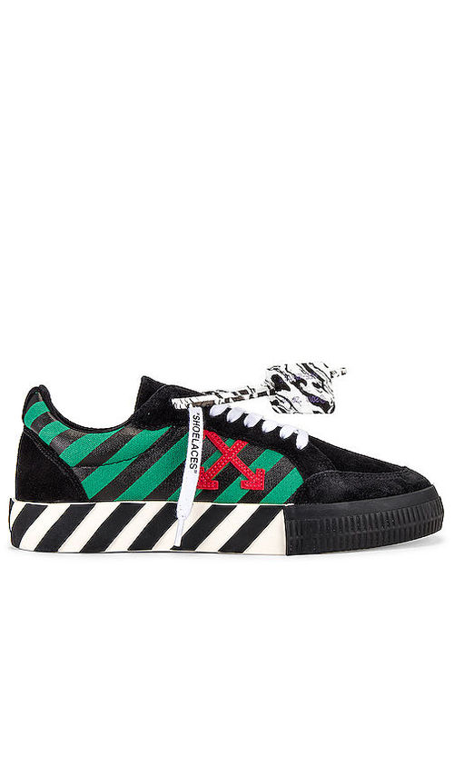 OFF-WHITE Low Vulcanized Diagonal Print Sneaker