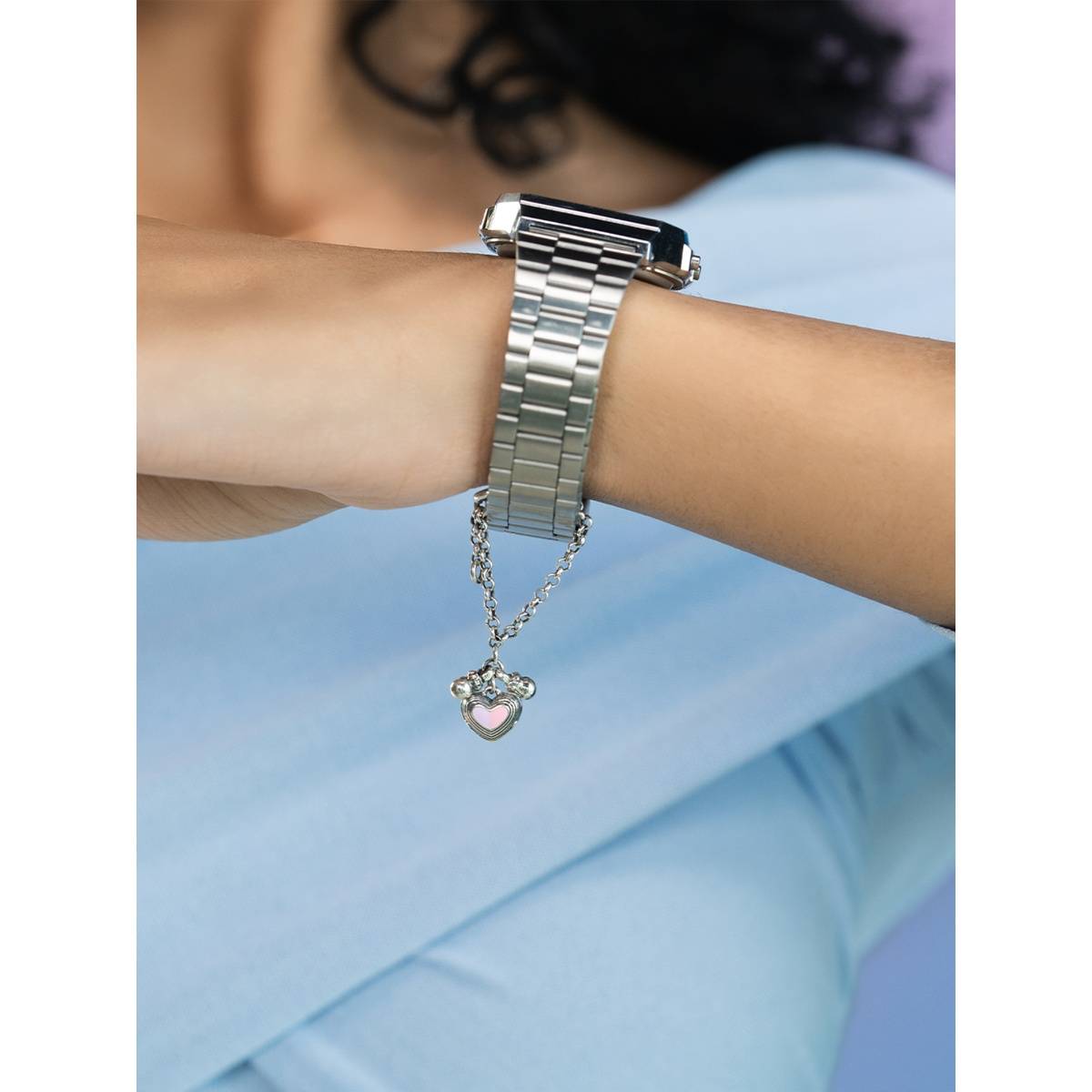 925 Silver Shaya by CaratLane Bring In The Kindness Heart Watch Charm In