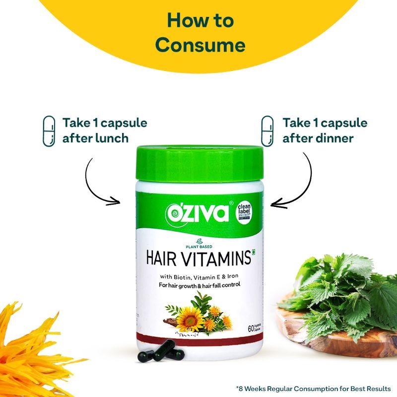 Oziva Hair Vitamins (with Dht Blocker & Omega 3) For Better Hair Growth