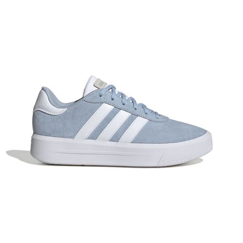 adidas COURT PLATFORM SUEDE Womens Blue SHOES (UK 4)