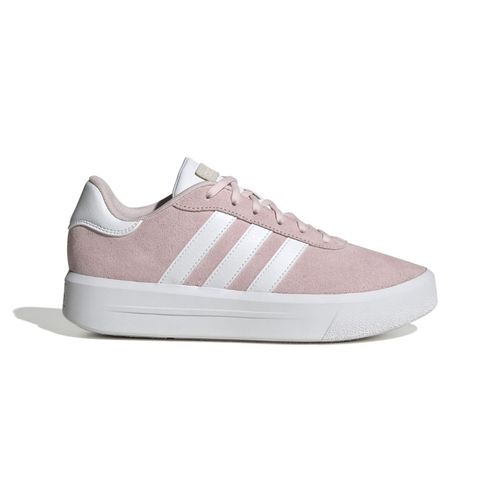 adidas COURT PLATFORM SUEDE Womens Pink SHOES (UK 4)