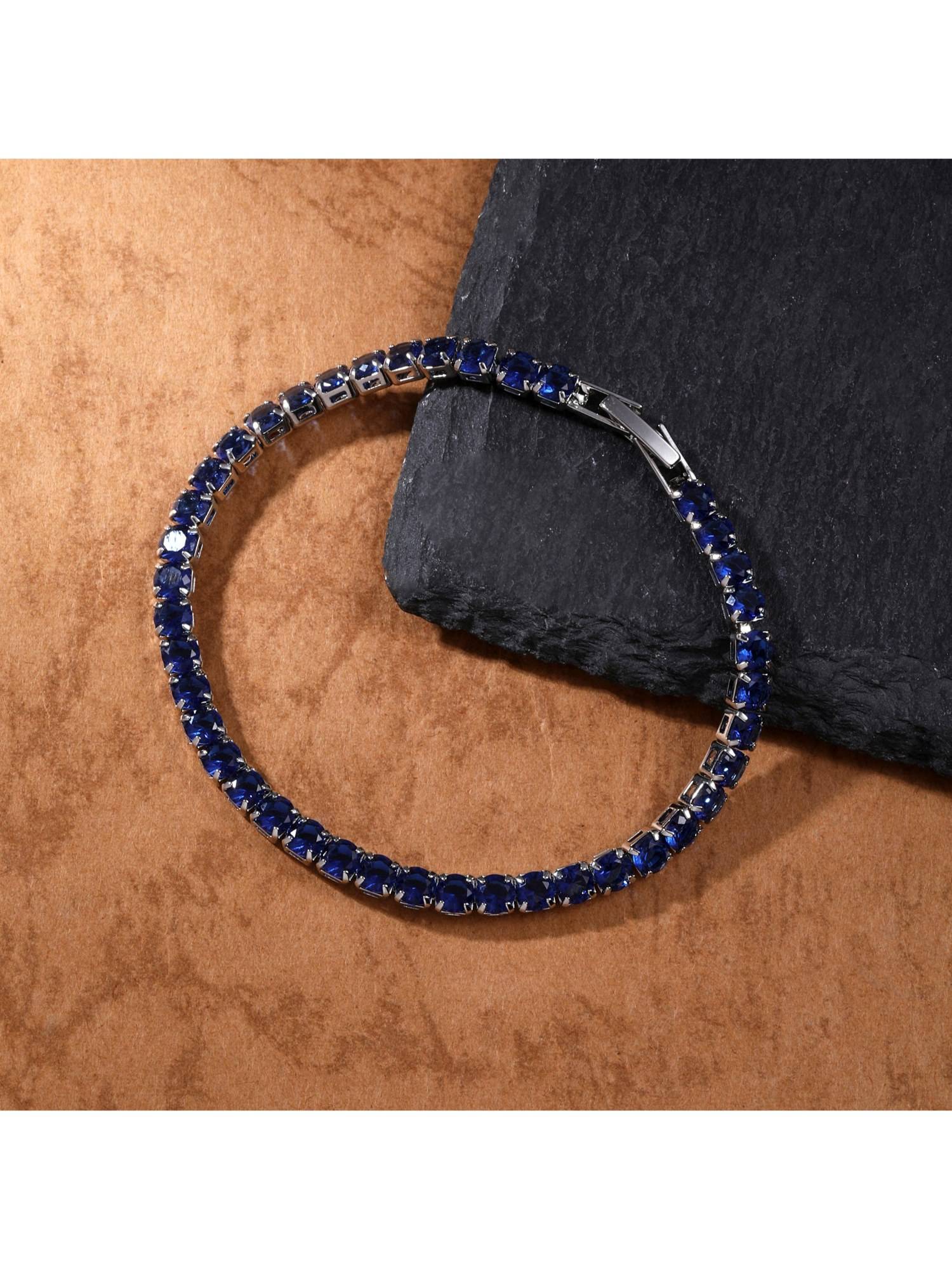 Salty Alpha Women Radiance Tennis Sapphire Blue Bracelet