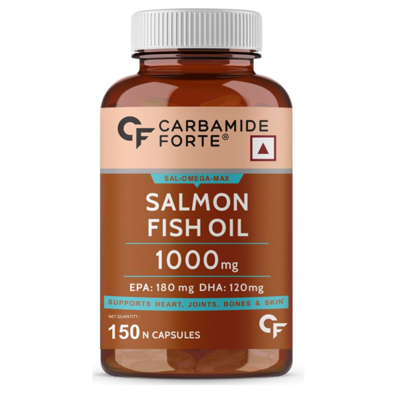 Carbamide Forte Sal-Omega-Max High 1000mg Potency Salmon Fish Oil Supplement