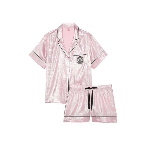 Victoria Secret Satin Short Pajama Set Glazed Satin Short Pajama