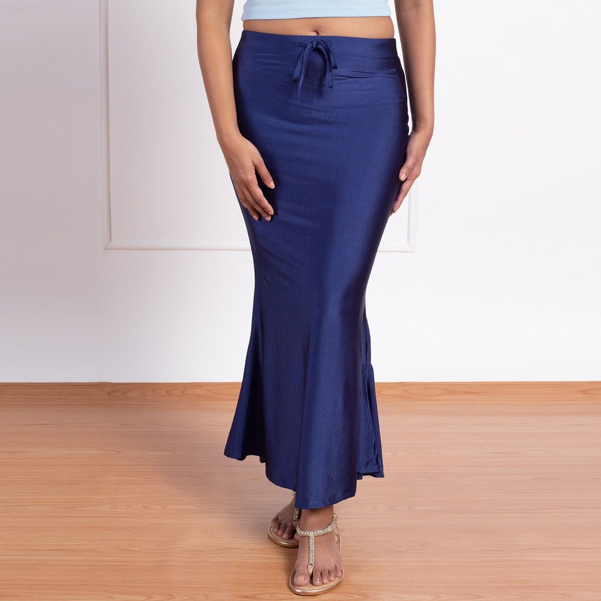 Buy Nykd by Nykaa NYOE01 Mermaid Saree Petticoat Green online