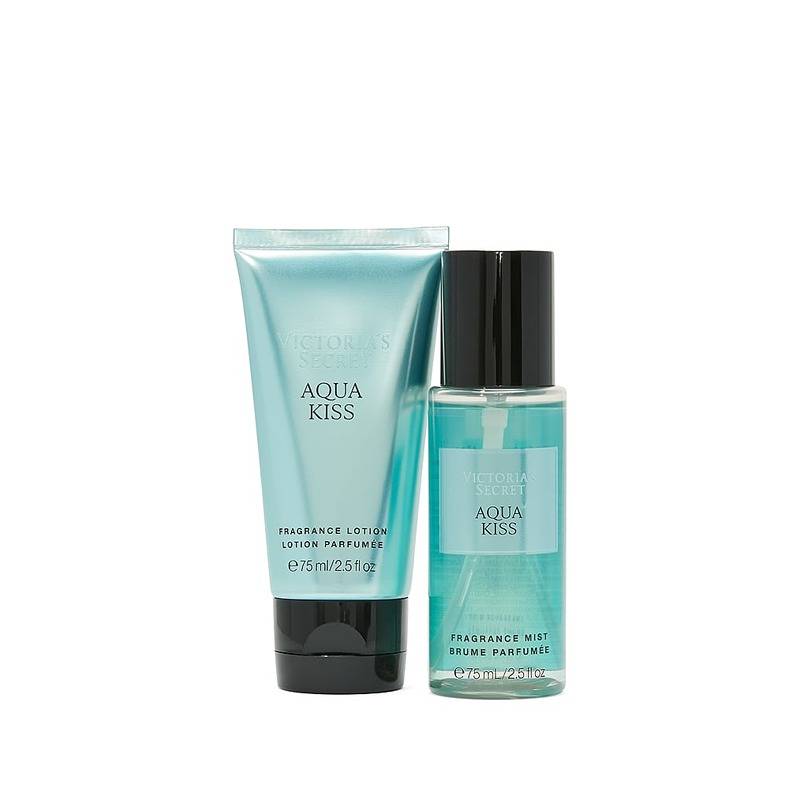 Victoria's Secret Aqua Kiss Mist & Lotion Gift Set of 2
