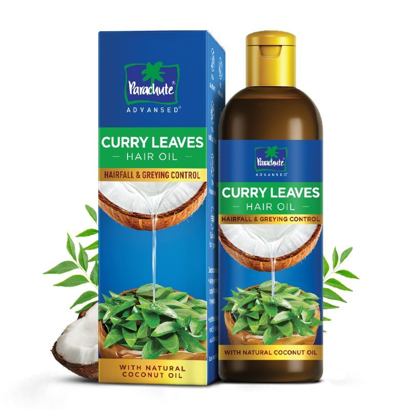 Parachute Advansed Curry Leaves Hair Oil For Hair Fall And Greying Control