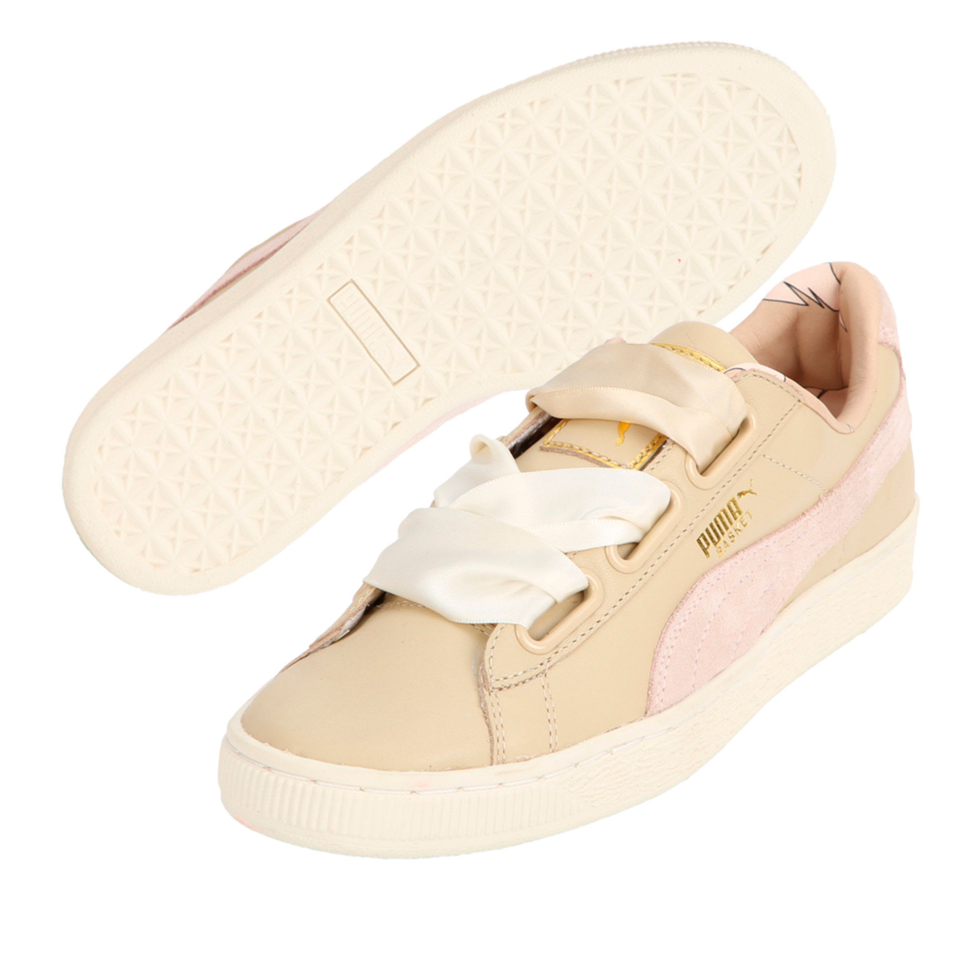 puma basket beige