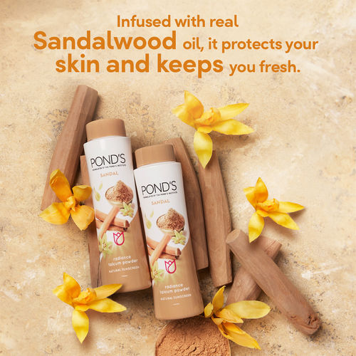 Buy Ponds Sandal Radiance Talcum Powder Natural Sunscreen Online