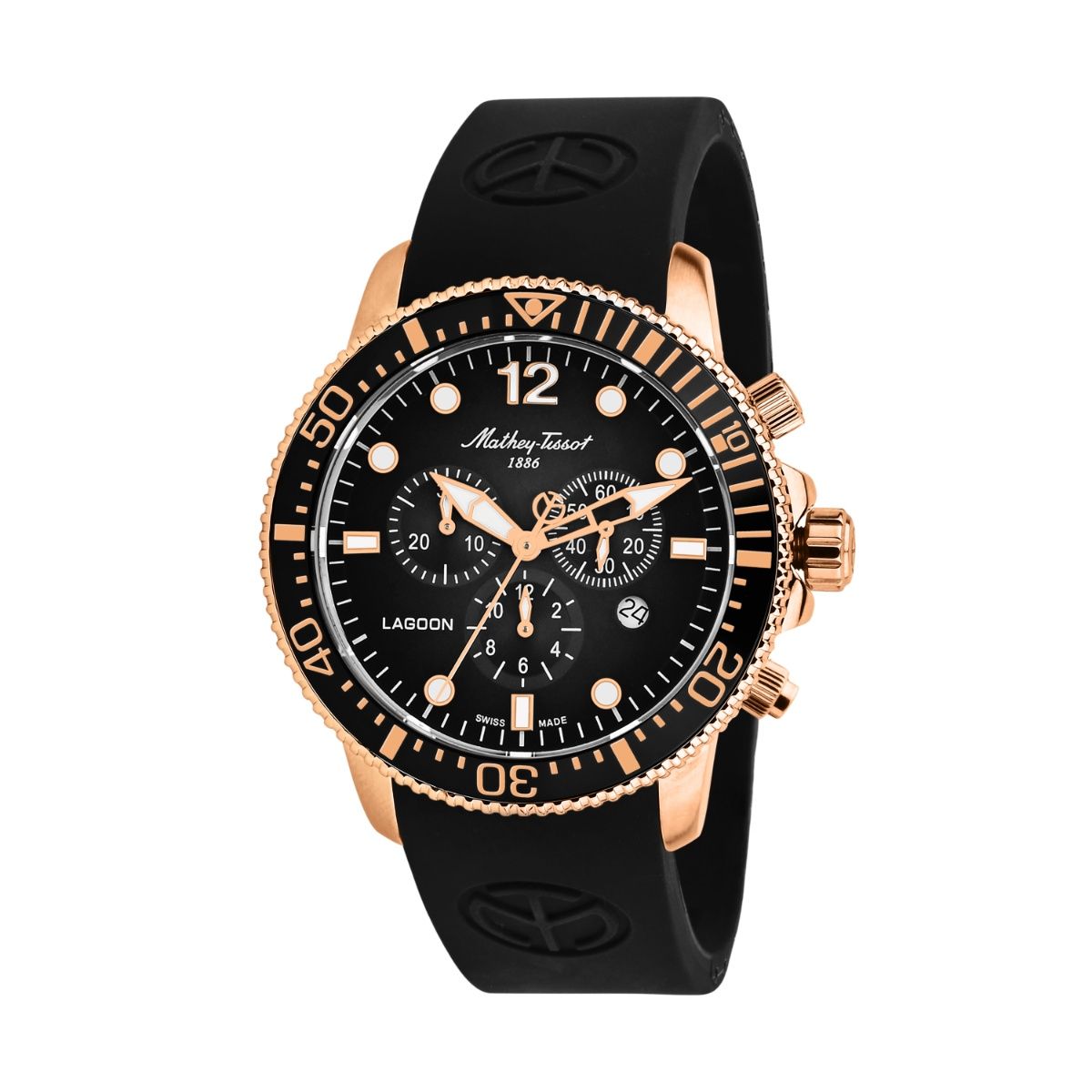 Buy Mathey-Tissot Swiss Made Lagoon Chronograph Quartz Black Dial