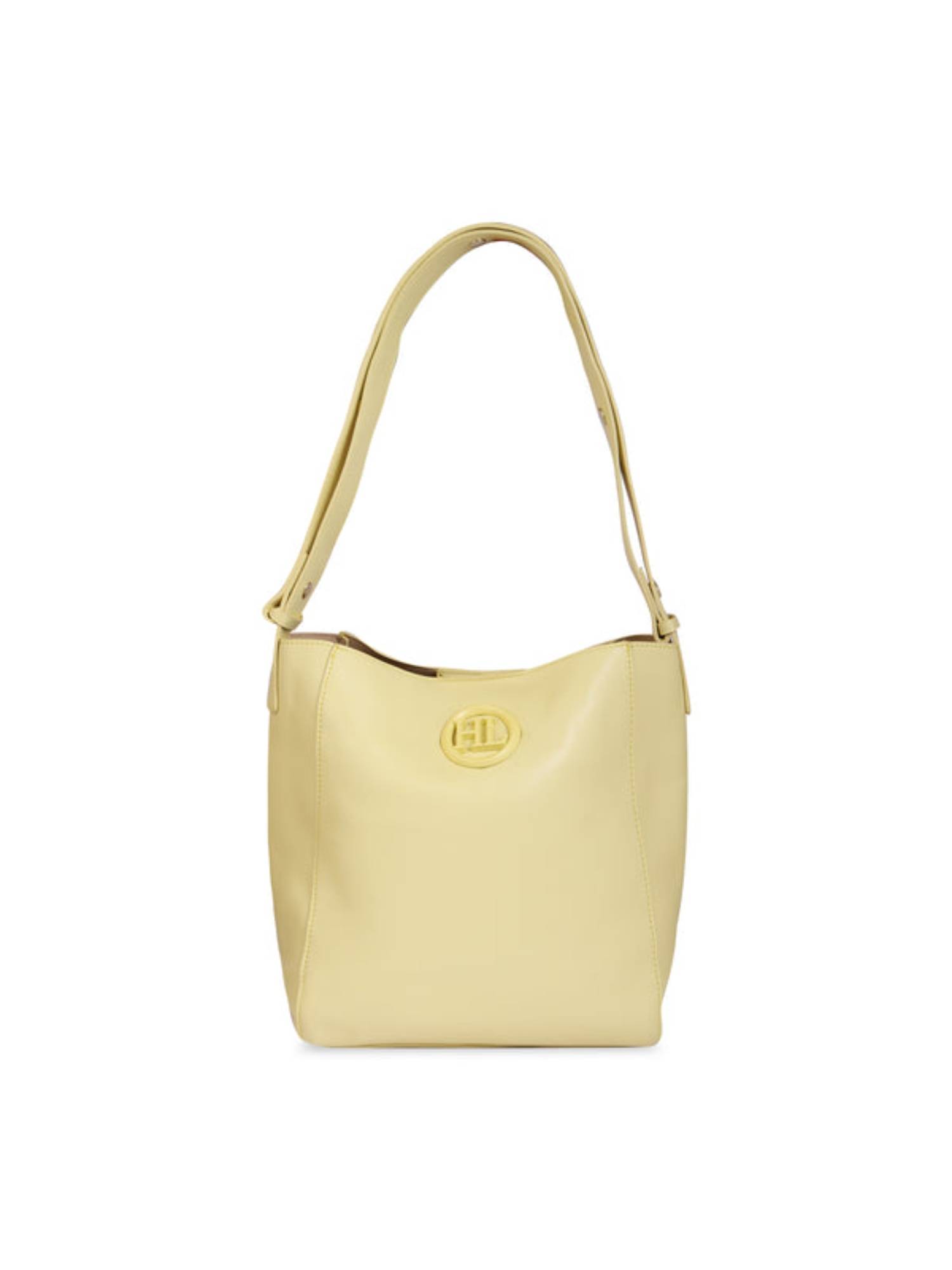 Hamster London Pastel Promise Shoulder Bag with Pouch- Yellow (M) (Set of 2)