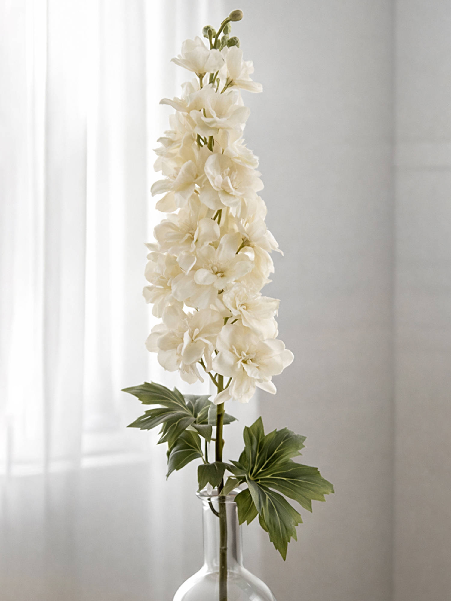 Aarvi Decor Cream Cherry Blossom Silk Stem Single Stem Flower