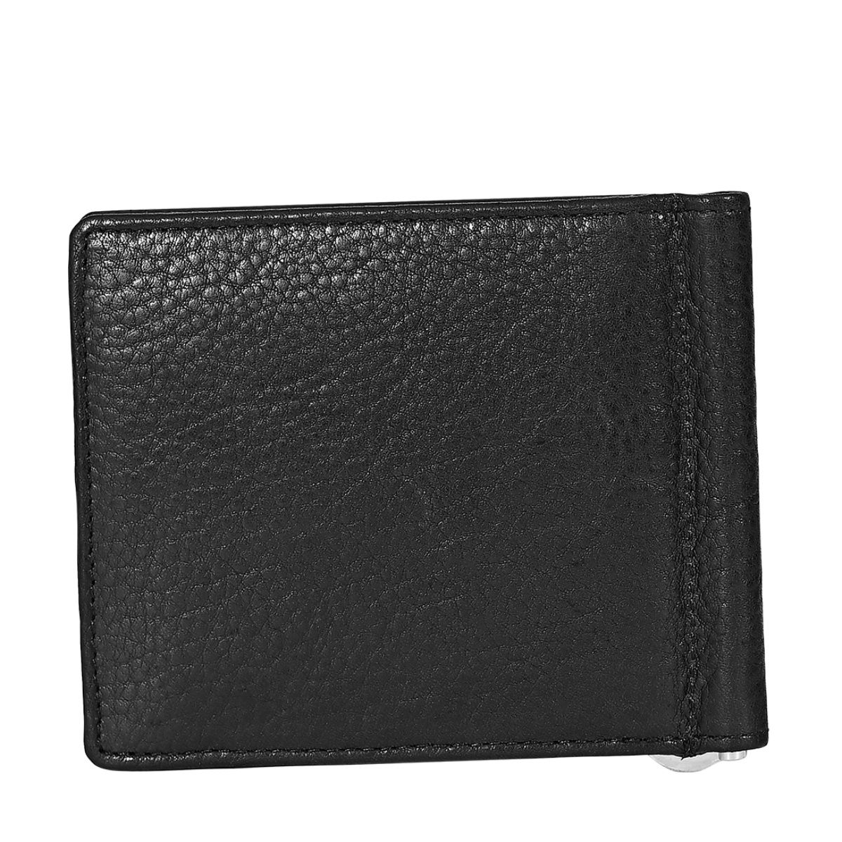 Buy Eske Nix Black Textured Leather Mens Bifold Money Clip