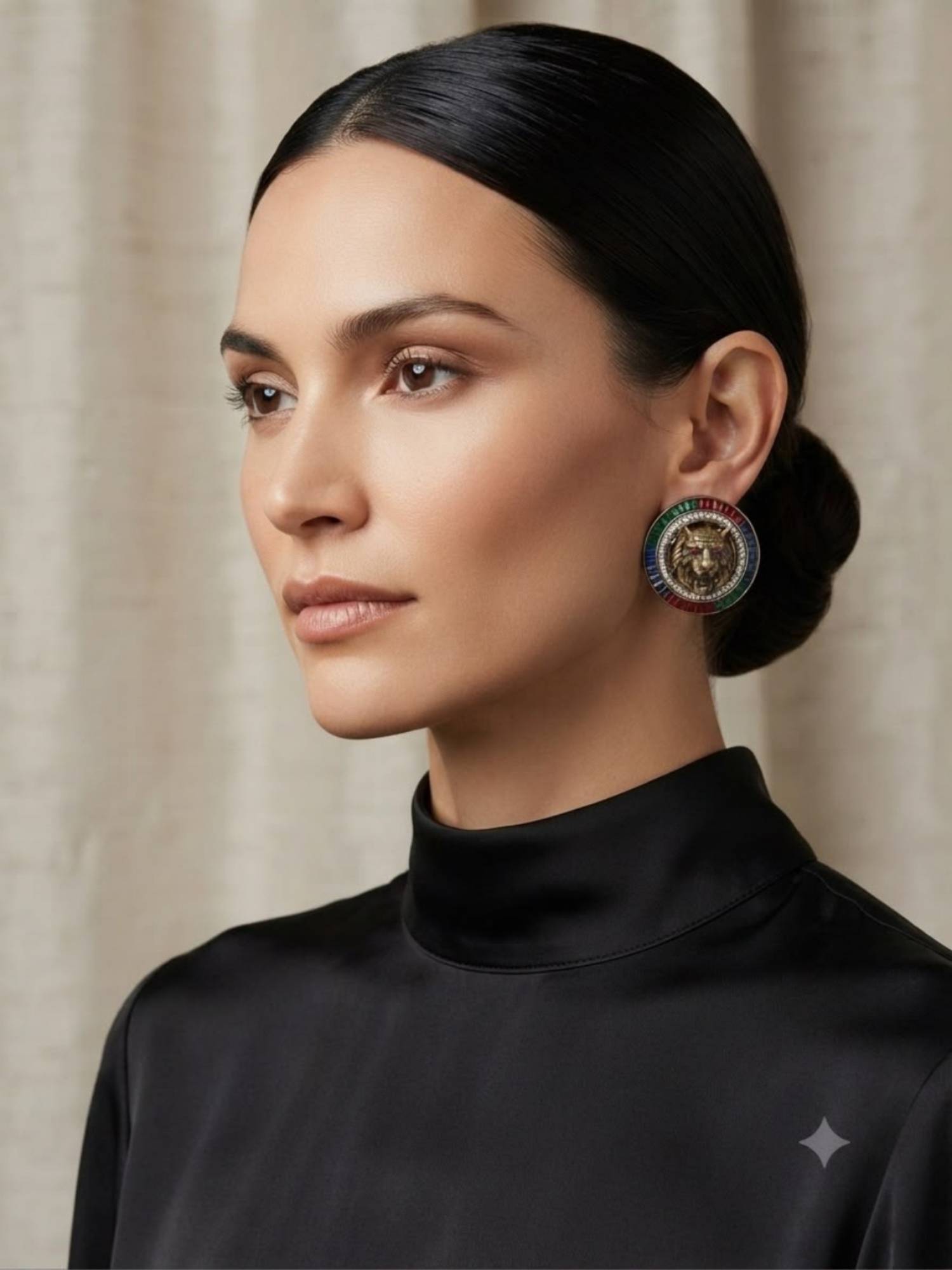 VENI Brass Gold-Plated Earrings