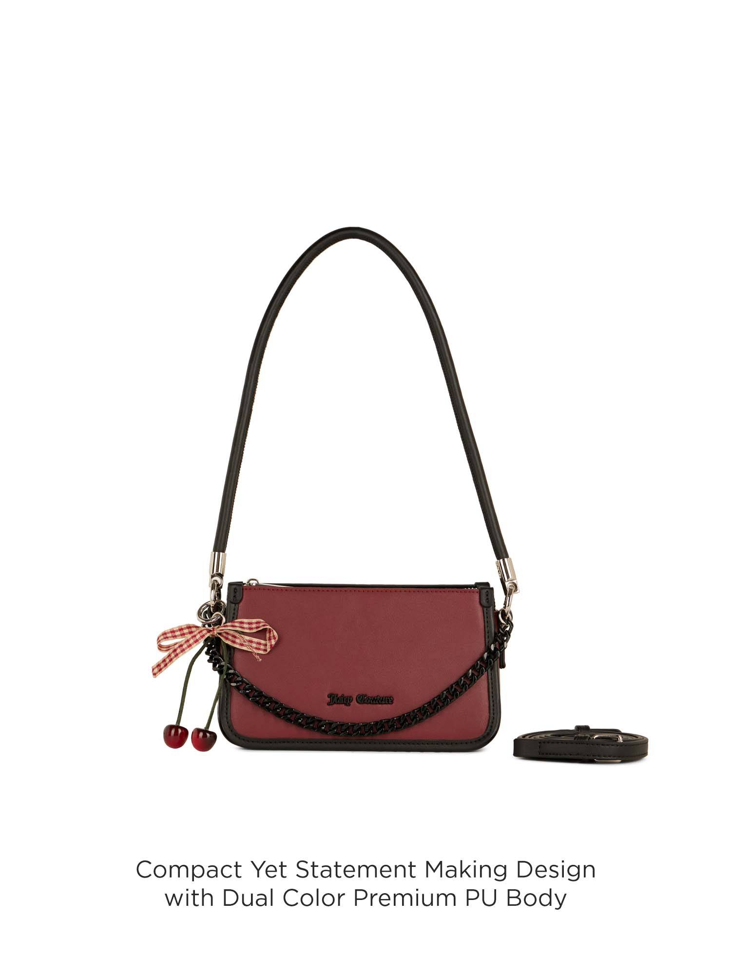 Buy Juicy Couture Women Wine Cherry Glaze Handbag with Detachable