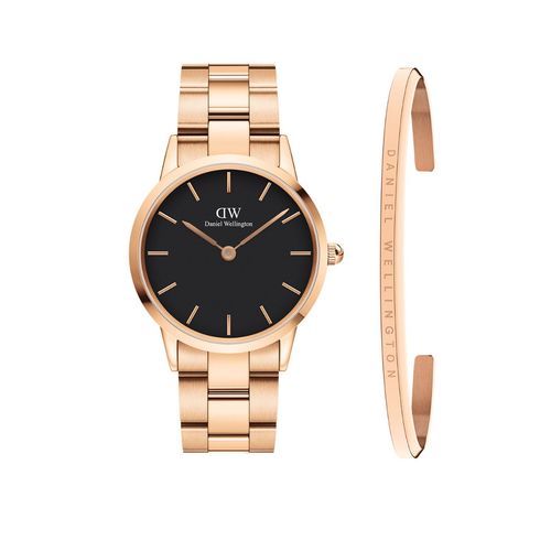 Buy Daniel Wellington Iconic Link 36 Rose Gold Black Classic