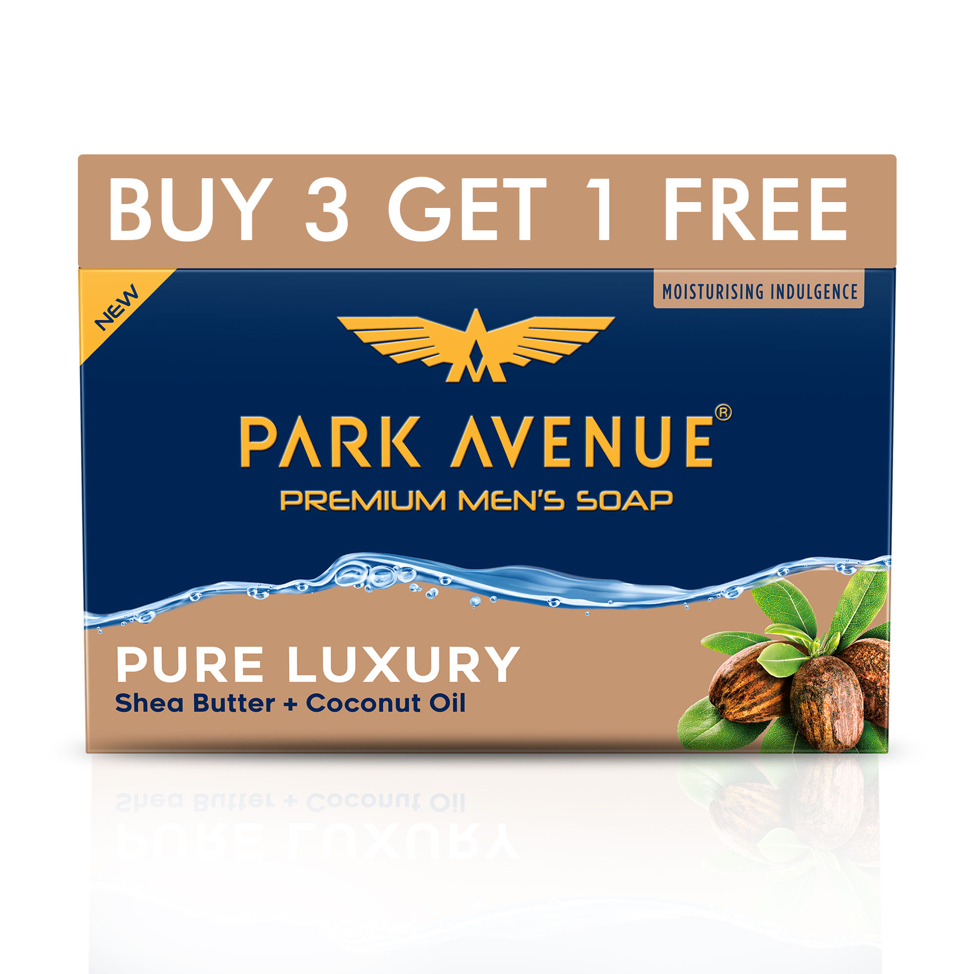 Park Avenue Premium Men's Soap Pure Luxury Shea Butter + Coconut Oil (Buy3 Get1 Free)
