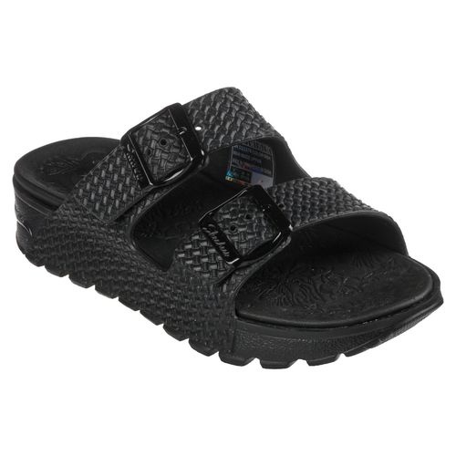 SKECHERS ARCH FIT FOOTSTEPS Black Sandals (UK 3)