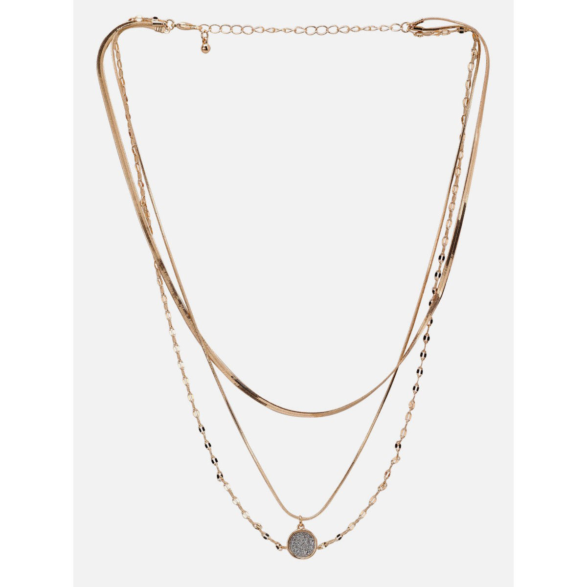 Kazo GoldToned Layered Necklace Buy Kazo GoldToned Layered Necklace