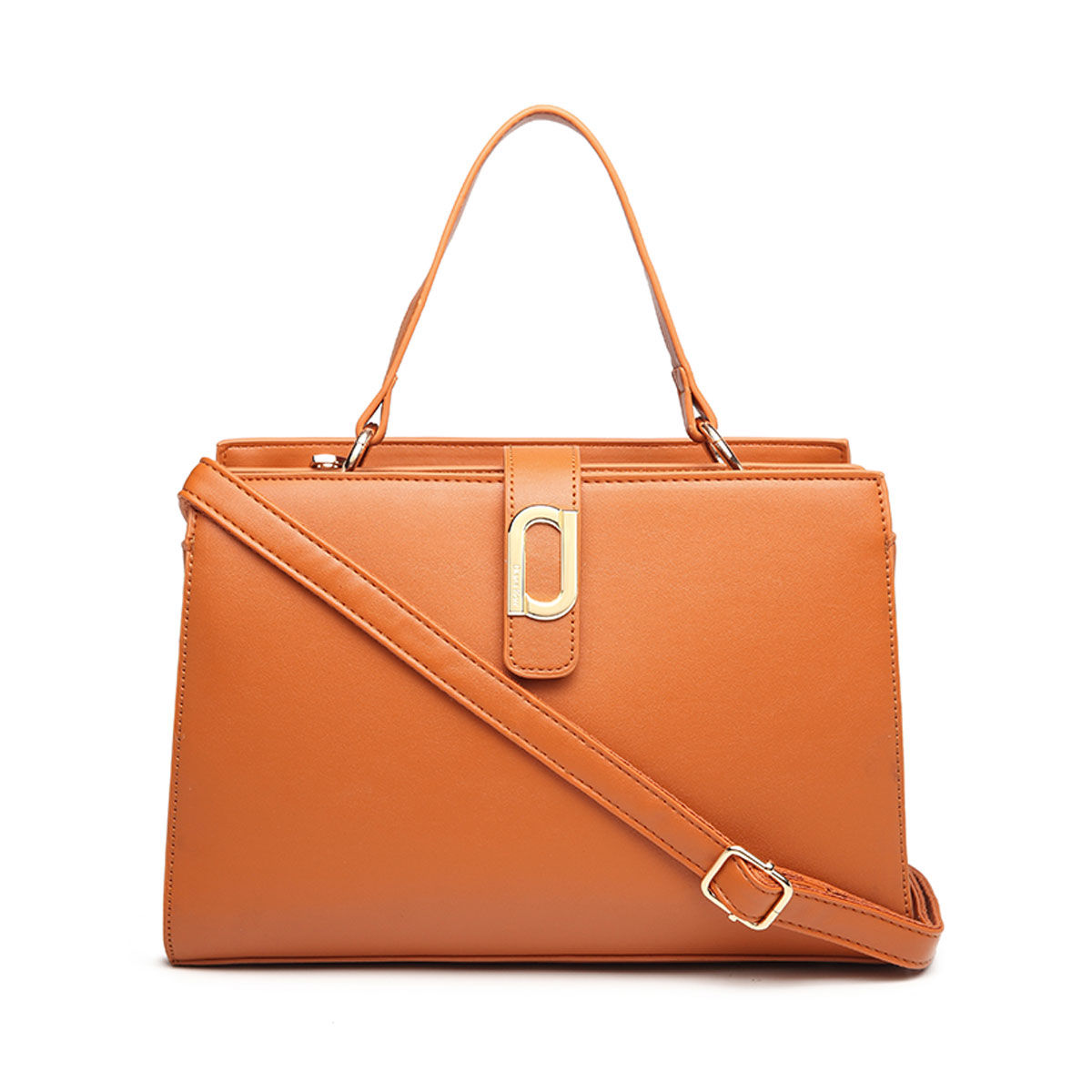 Diana Korr Clora Front Clasp Handbag - Brown