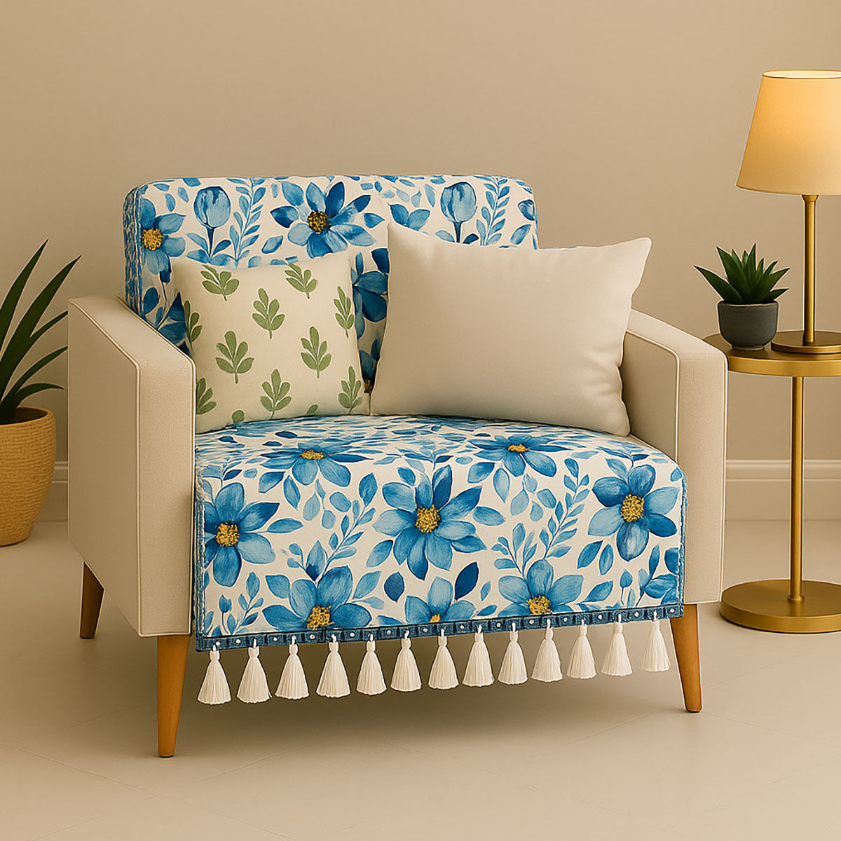 アウトドア寝具 ABCD FLEURS tassel sofa blanket ABCD FLEURS tassel sofa blanket