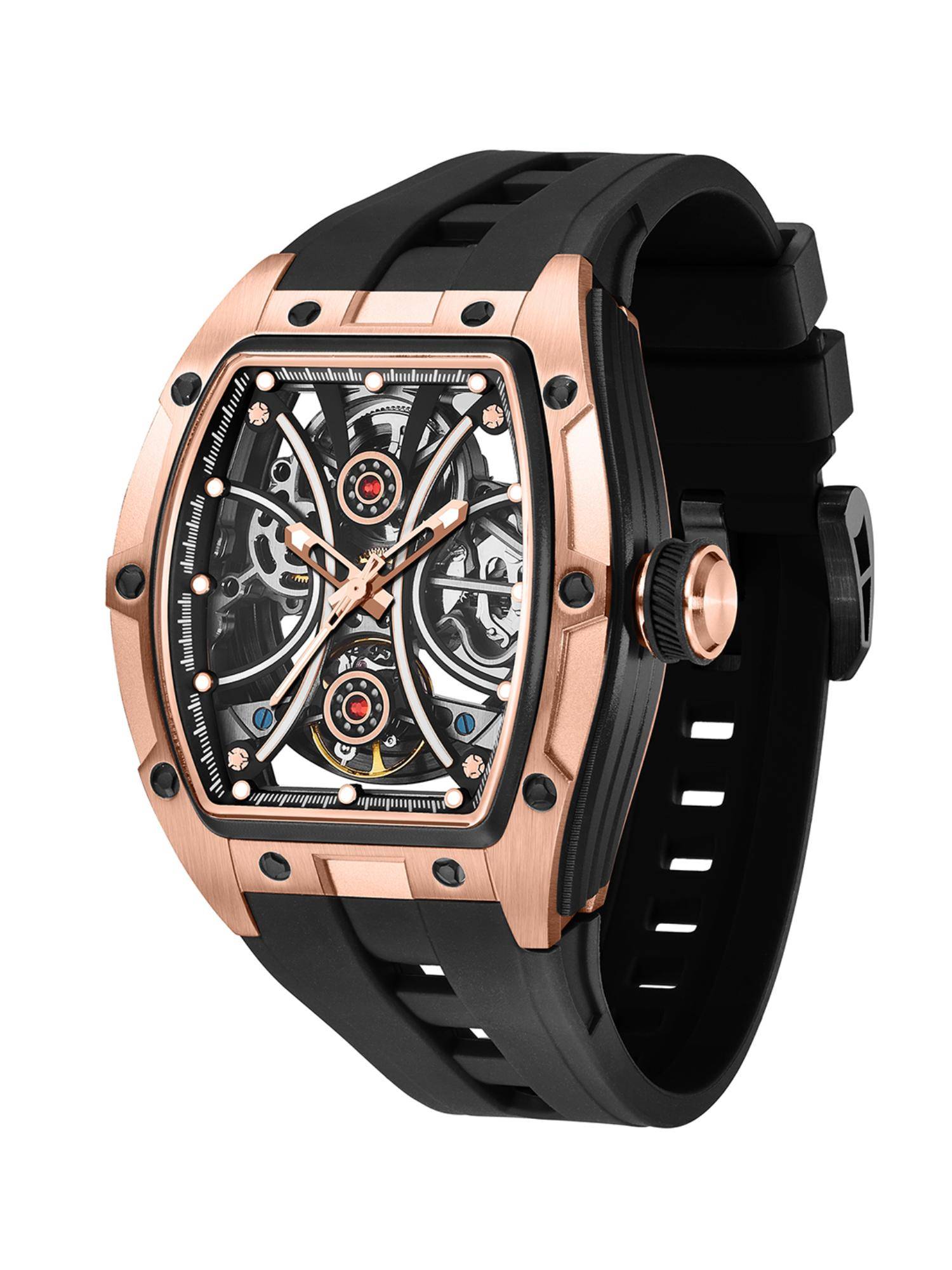French Connection Men Automatic Black Dial Analog Watch - FCA49B (M)