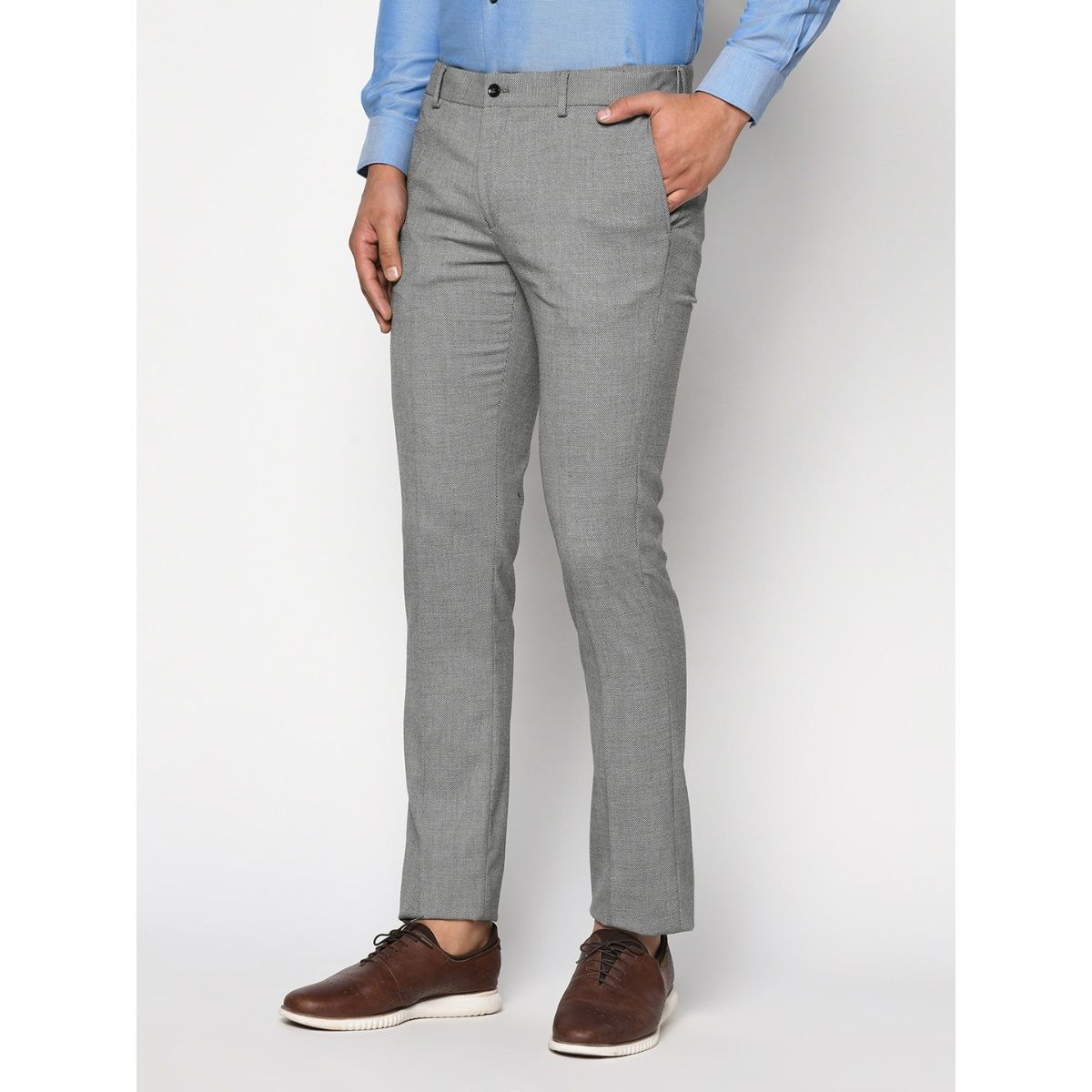 Blackberrys Tapered Fit Trousers - Buy Blackberrys Tapered Fit Trousers  online in India