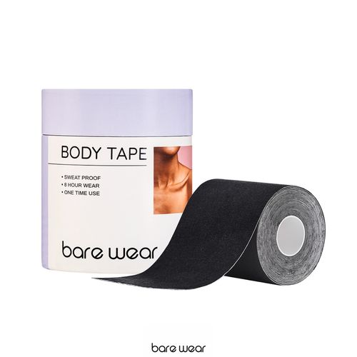 Buy bare wear Black Body Tape 5 M 7.5 Cm Hypoallergenic A-J Plus Cup  Support Sweatproof Online