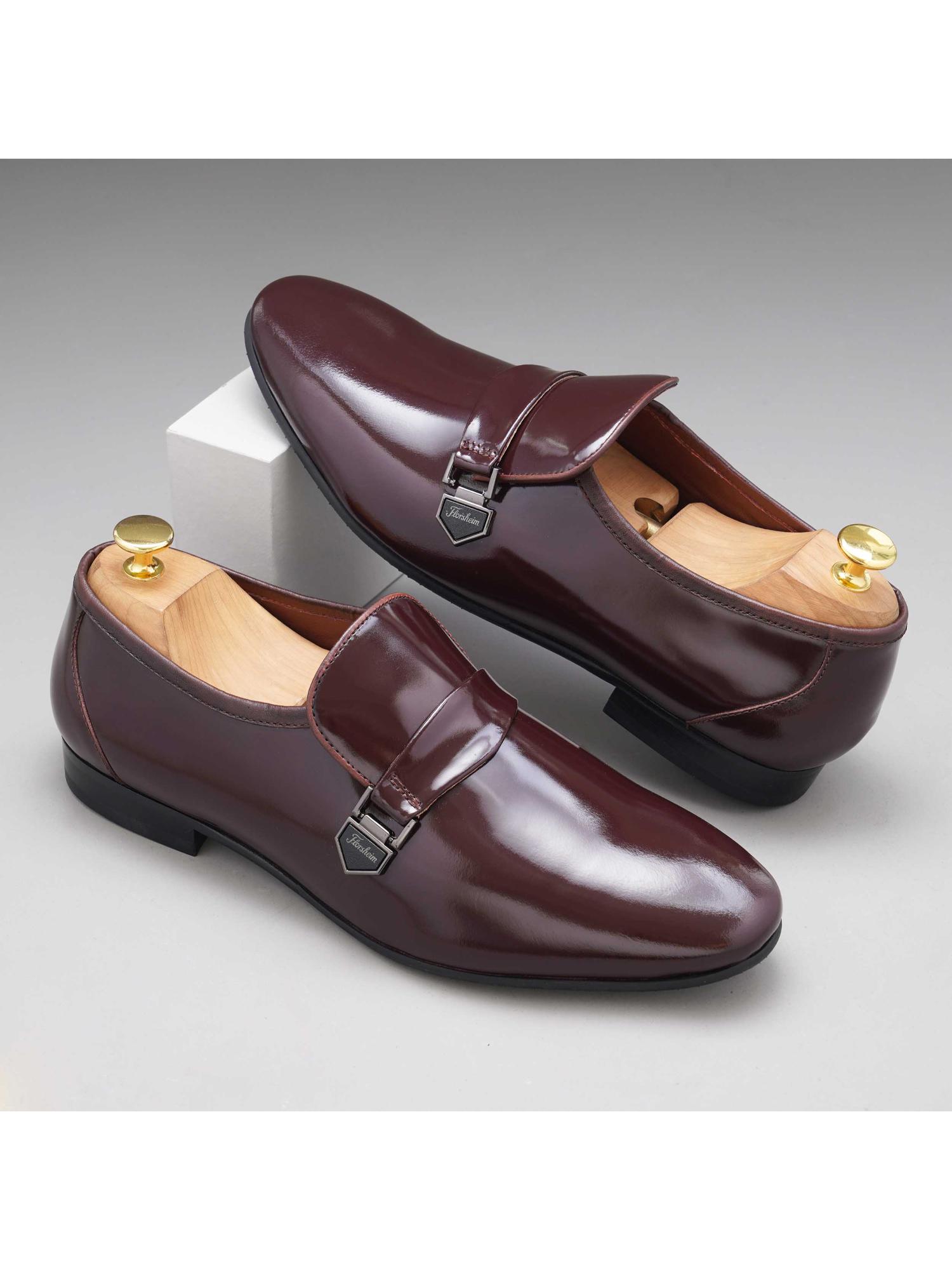 Buy Florsheim The Moss Burgundy Men Patent Slip-on Loafers Online