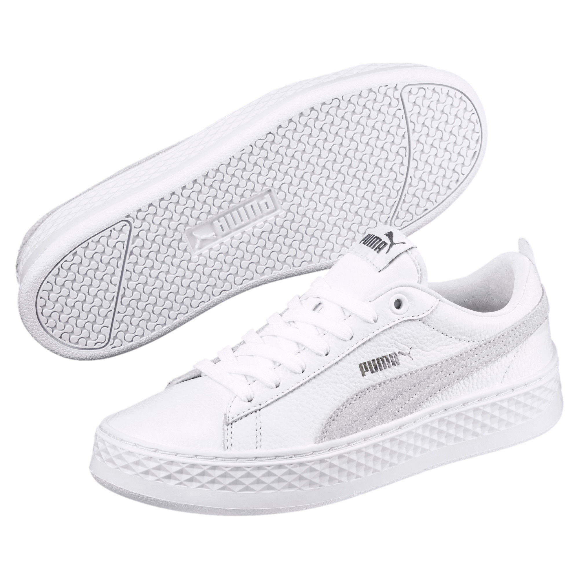 Smash platform best sale leather women's sneakers