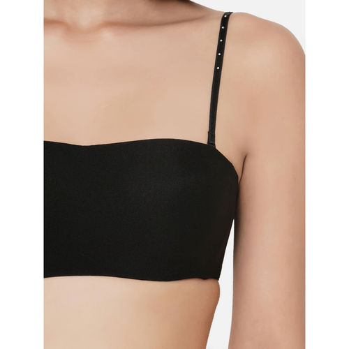 Buy Wacoal Basic Mold Padded Non-Wired Half Cup Strapless T-Shirt Bra -  Black online