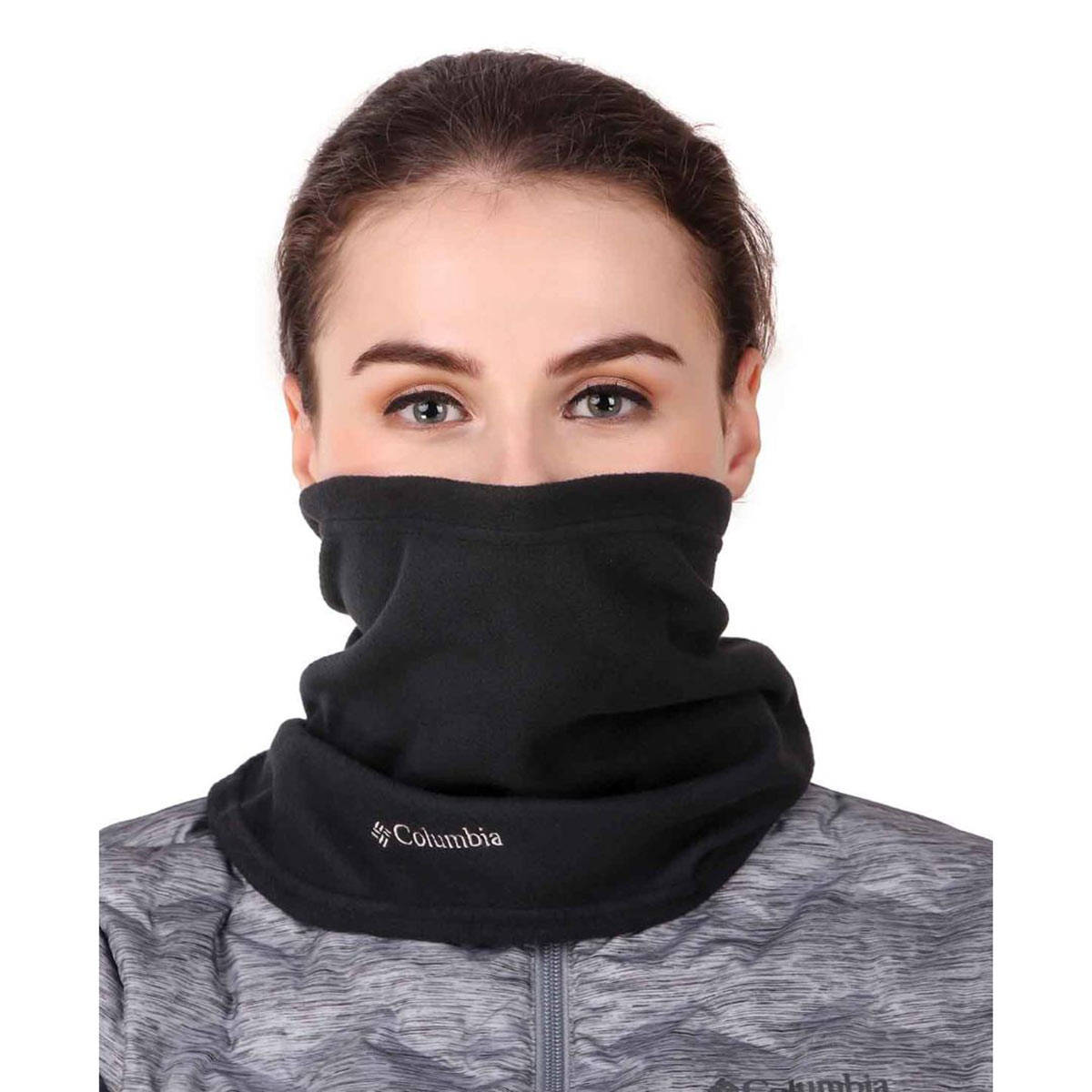 Columbia Unisex Black Omni-Heat Reflective Trail Shaker Camping Safari Tubular Gaiter (Free Size)