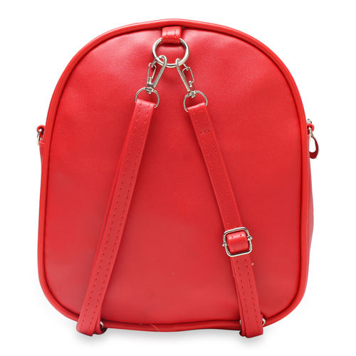NFI Essentials Mini Small Backpack Girls Red Sequence Bag