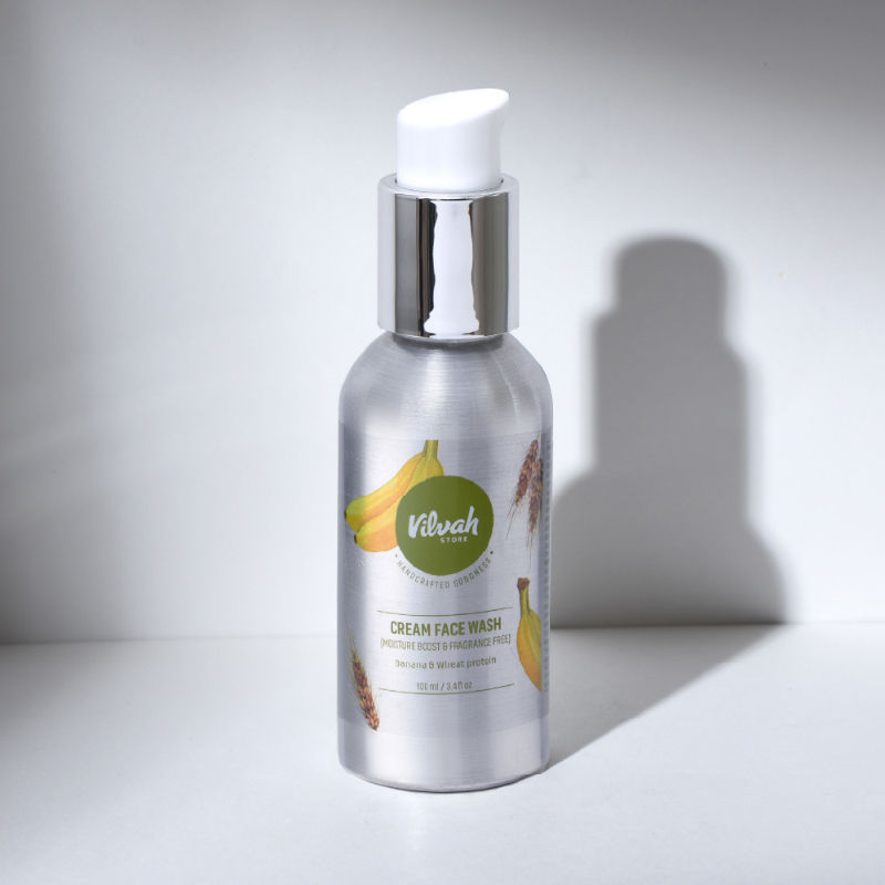 VILVAH Cream Face Wash with Banana & Wheat Protein Buy VILVAH Cream