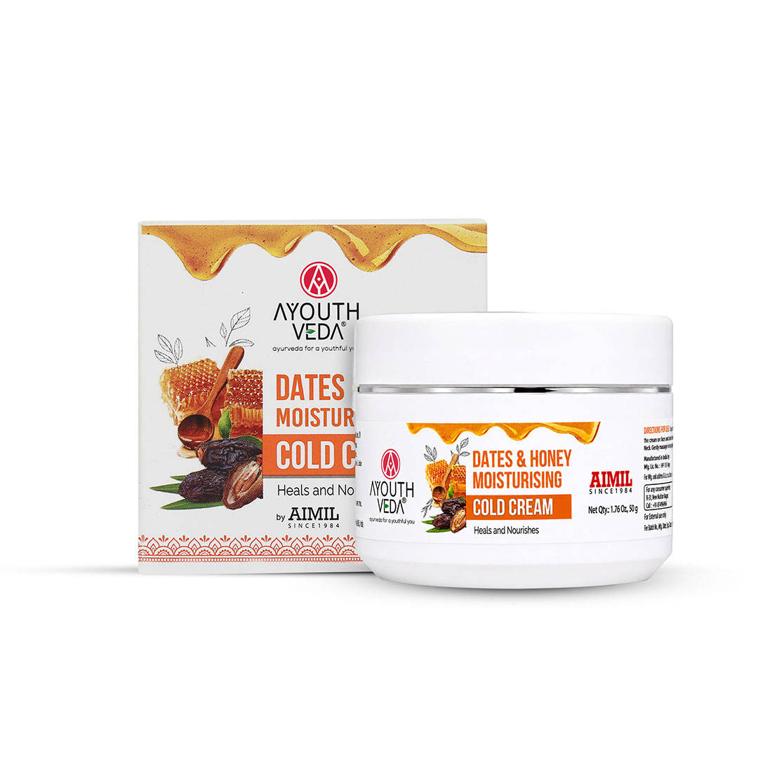 Ayouthveda Dates & Honey Cold Cream - Daily Moisturizer For Winter Dryness & Soft Skin
